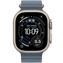 Смарт-часы APPLE Watch Ultra 3 GPS + Cellular 49mm Natural Titanium Case with Anchor Blue Ocean Band (MEWH4QP/A)
