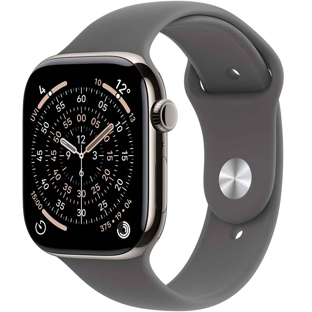 Смарт-часы APPLE Watch Series 11GPS + Cellular 42mmNatural Titanium Case with Stone Grey Sport Band - S/M Смарт-часы APPLE Watch Series 11GPS + Cellular 42mmNatural Titanium Case with Stone Grey Sport Band - S/M