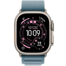 Смарт-часы APPLE Watch Ultra 3 GPS + Cellular 49mm Natural Titanium Case with Light Blue Alpine Loop - Small (MEWK4QP/A)
