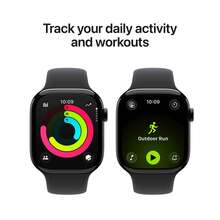 Смарт-годинник APPLE Watch Series 11GPS42mmJet Black Aluminium Case with Black Sport Band - S/M