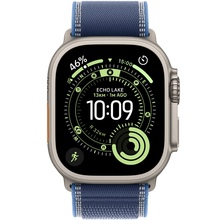 Смарт-часы APPLE Watch Ultra 3 GPS + Cellular 49mm Natural Titanium Case with Blue/Bright Blue Trail Loop - S/M (MEWR4QP/A)