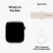 Смарт-часы APPLE Watch Series 11GPS + Cellular 46mmGold Titanium Case with Light Blush Sport Band - S/M