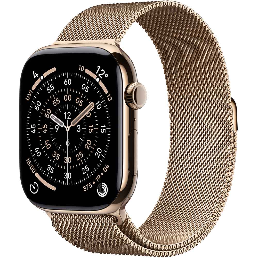 Смарт-часы APPLE Watch Series 11GPS + Cellular 46mmGold Titanium Case with Gold Milanese Loop - S/M Смарт-часы APPLE Watch Series 11GPS + Cellular 46mmGold Titanium Case with Gold Milanese Loop - S/M