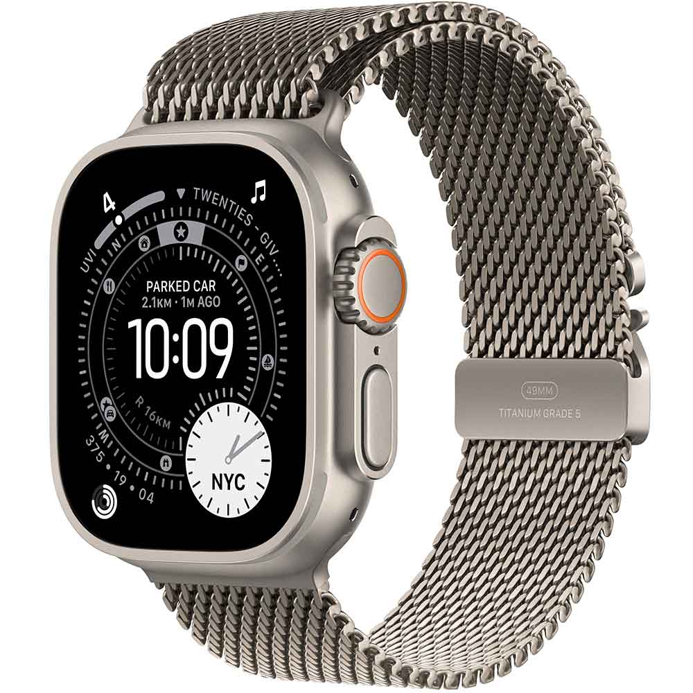 Смарт-часы APPLE Watch Ultra 3 GPS + Cellular 49mm Natural Tit. Case with Natural Tit. Milanese Loop - Large (MF0E4QP/A)