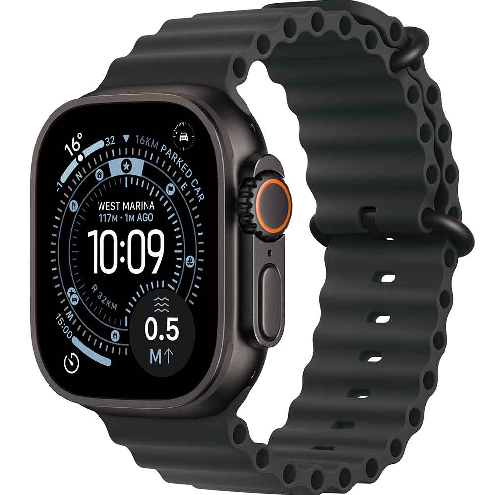 Смарт-часы APPLE Watch Ultra 3 GPS + Cellular 49mm Black Titanium Case with Black Ocean Band (MF0J4QP/A)