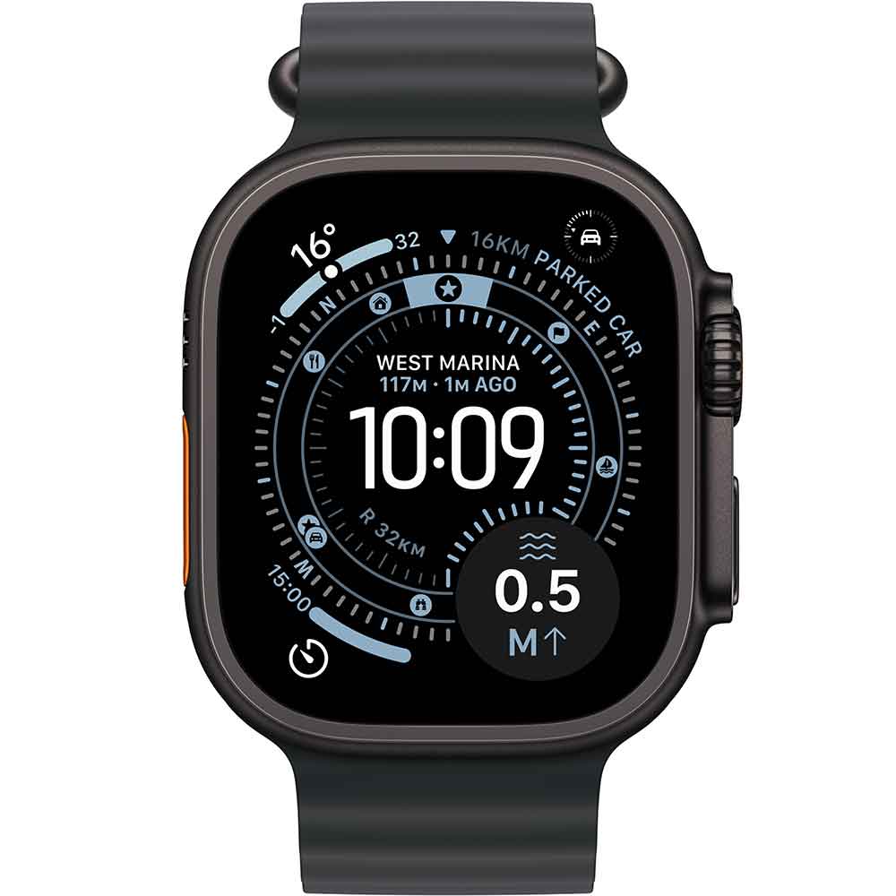 Смарт-часы APPLE Watch Ultra 3 GPS + Cellular 49mm Black Titanium Case with Black Ocean Band (MF0J4QP/A) Функциональность для взрослых