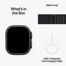 Смарт-годинник APPLE Watch Ultra 3 GPS + Cellular 49mm Black Titanium Case with Black Alpine Loop - Small (MF0Q4QP/A)