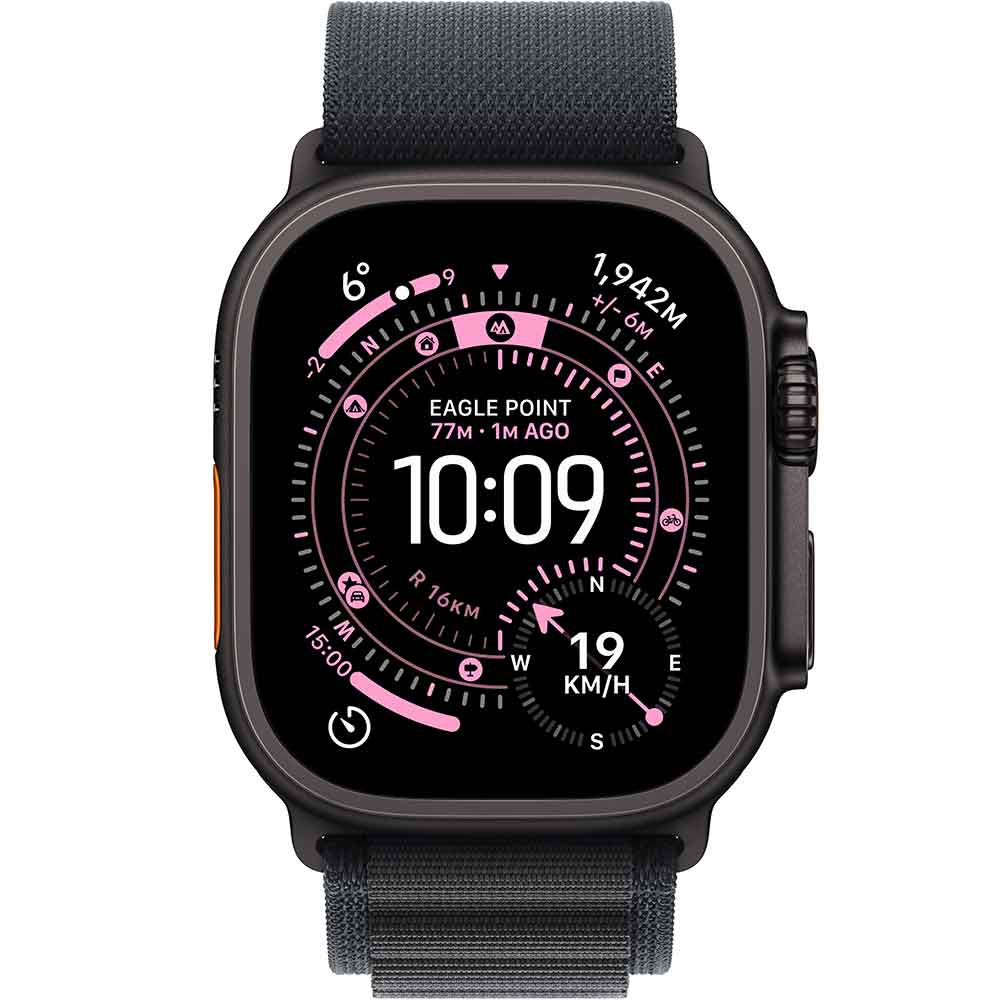 Смарт-часы APPLE Watch Ultra 3 GPS + Cellular 49mm Black Titanium Case with Black Alpine Loop - Medium (MF0V4QP/A) Функциональность для взрослых