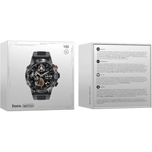 Смарт-часы HOCO Y20 38mm call version Black (6942007619400)