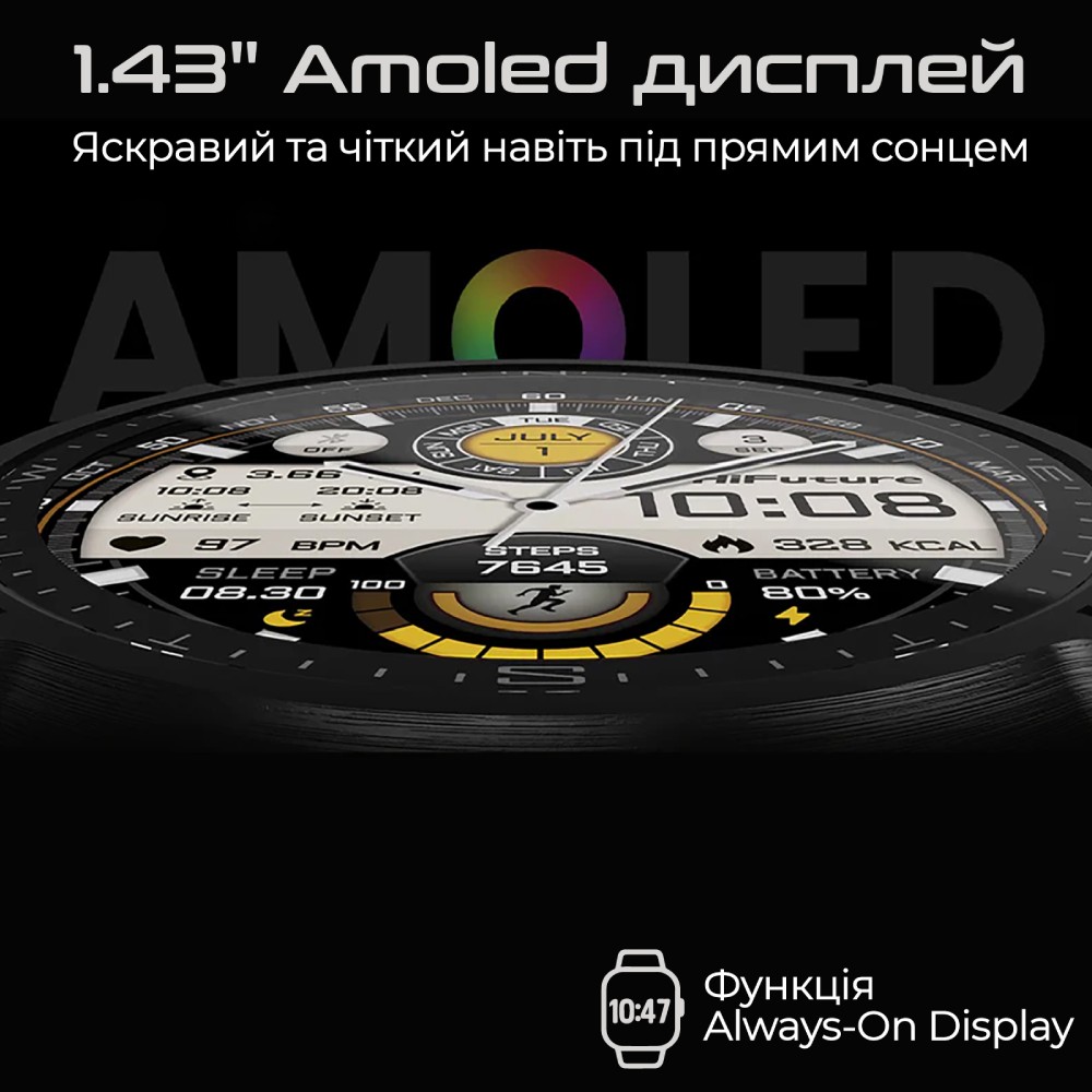 Смарт-часы HIFUTURE Mix 3 Black (mix3.black) Дизайн классический