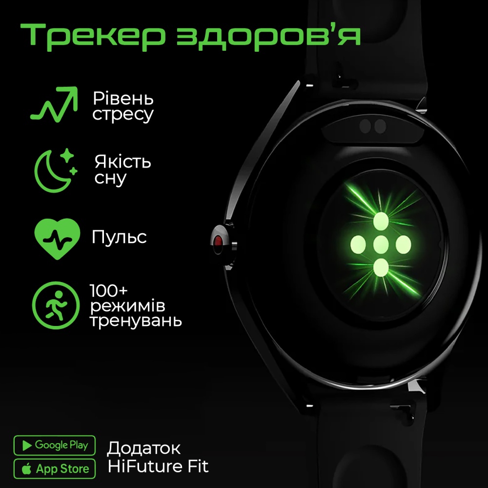 Смарт-часы HIFUTURE Aura 2 Silver (aura2.silver) Форма корпуса круглая