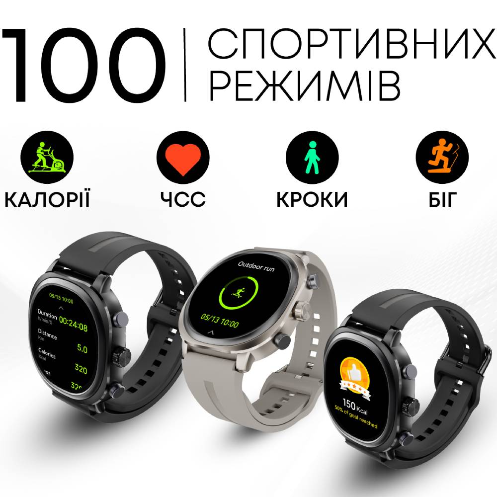 Замовити Смарт-годинник HIFUTURE Aixlite Green (aixlite.green)
