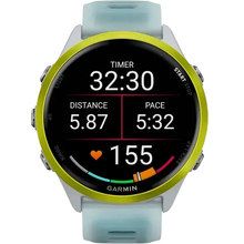 Смарт-годинник GARMIN Forerunner 570 47mm Whitestone/Amp Yellow (010-02971-01)