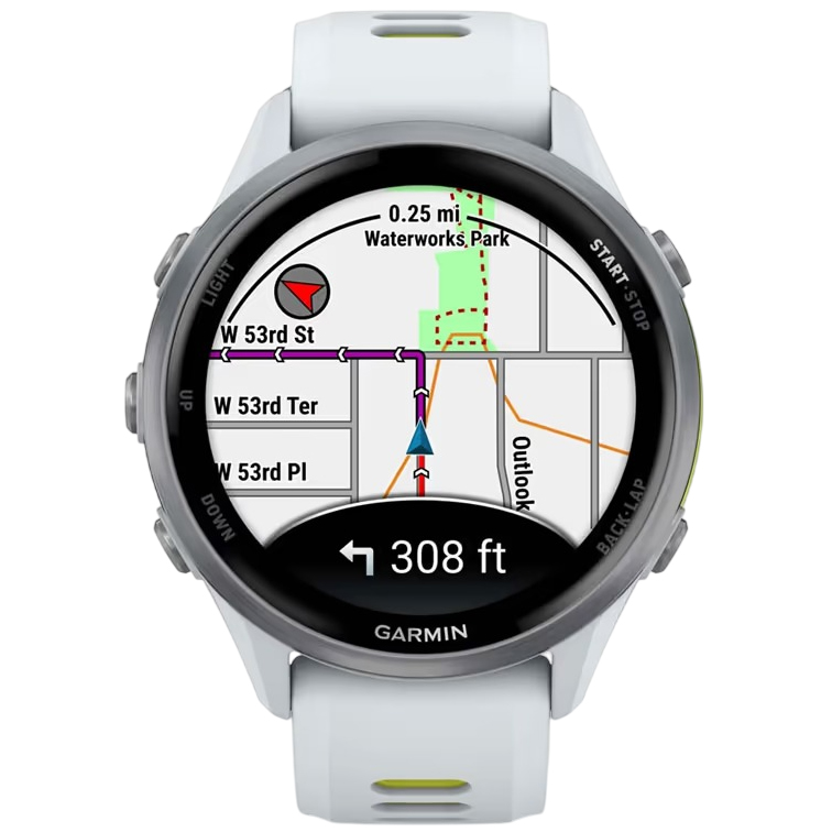 Смарт-часы GARMIN Forerunner 970 Whitestone/Amp Yellow Совместимость iOS (Apple)