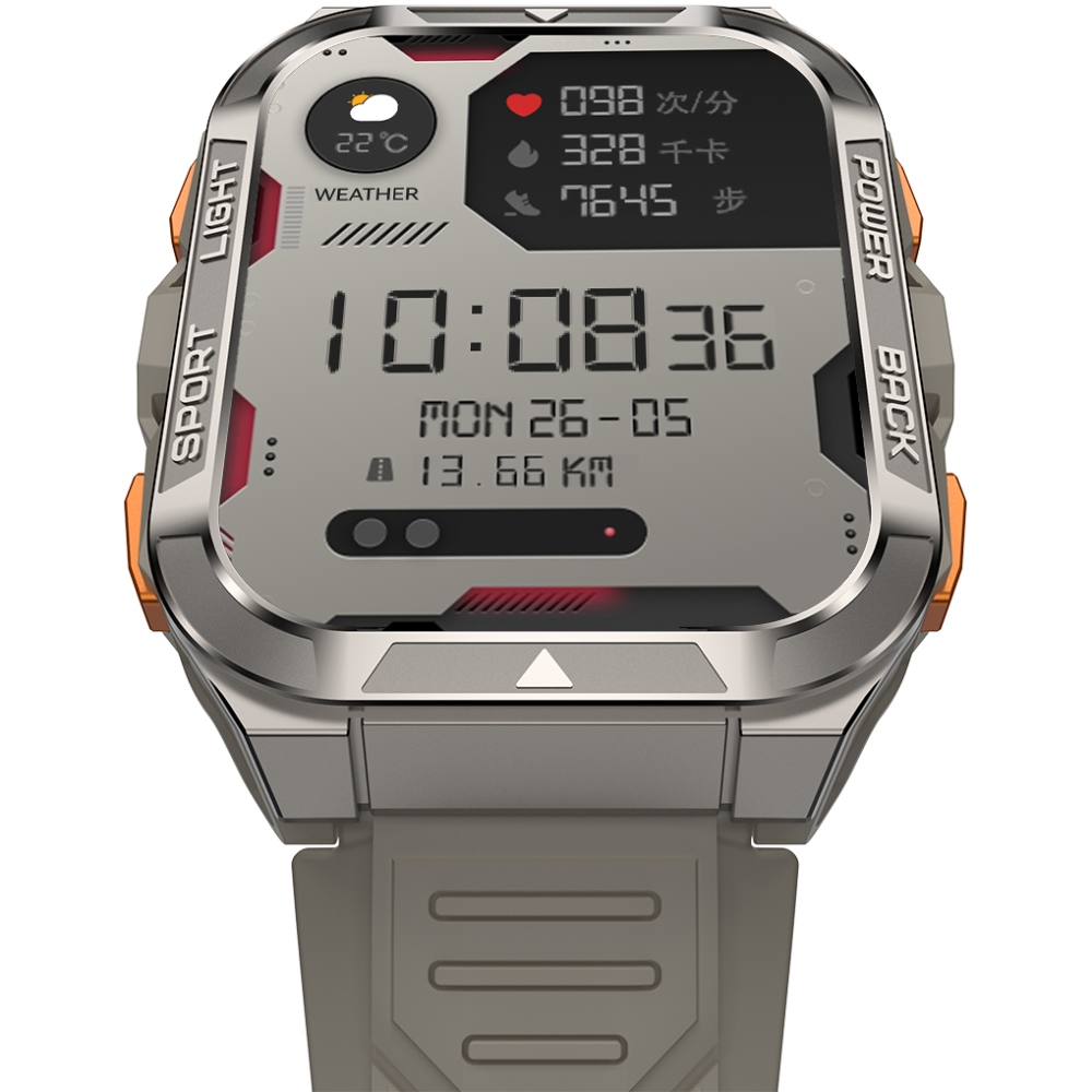 Зовнішній вигляд Смарт-годинник BLACKVIEW W80 Pro Khaki (6931548324096)