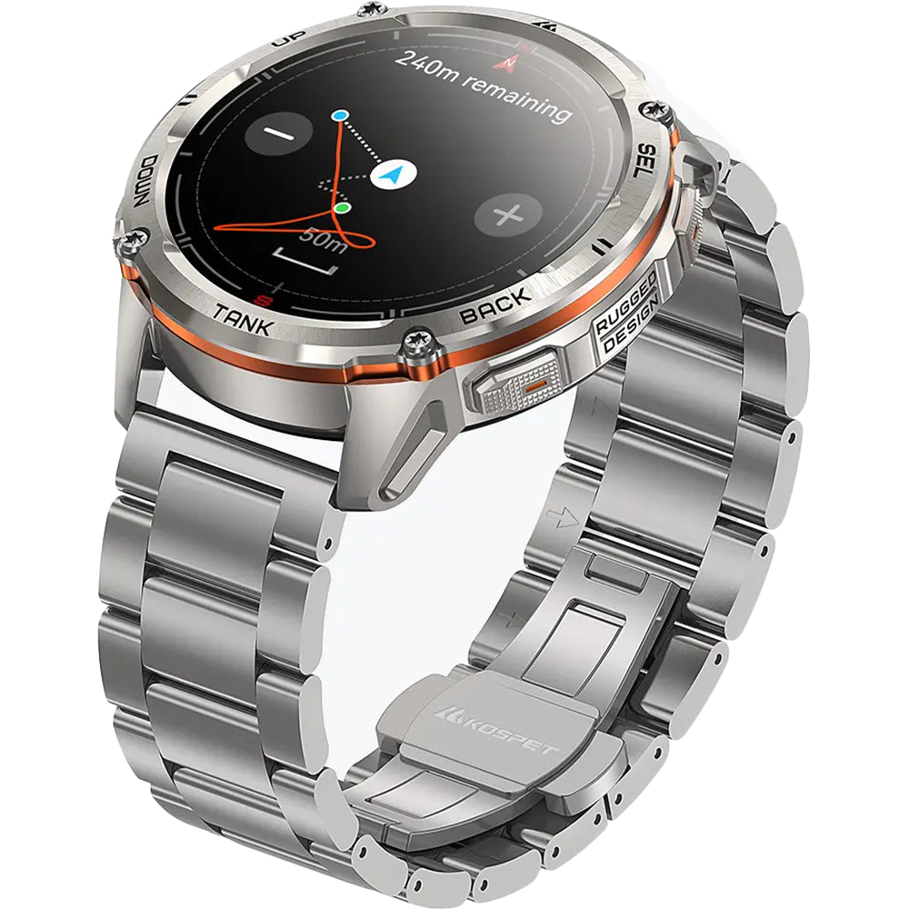 Смарт-часы KOSPET TANK T3 ULTRA 2 SE Silver Совместимость Android OS