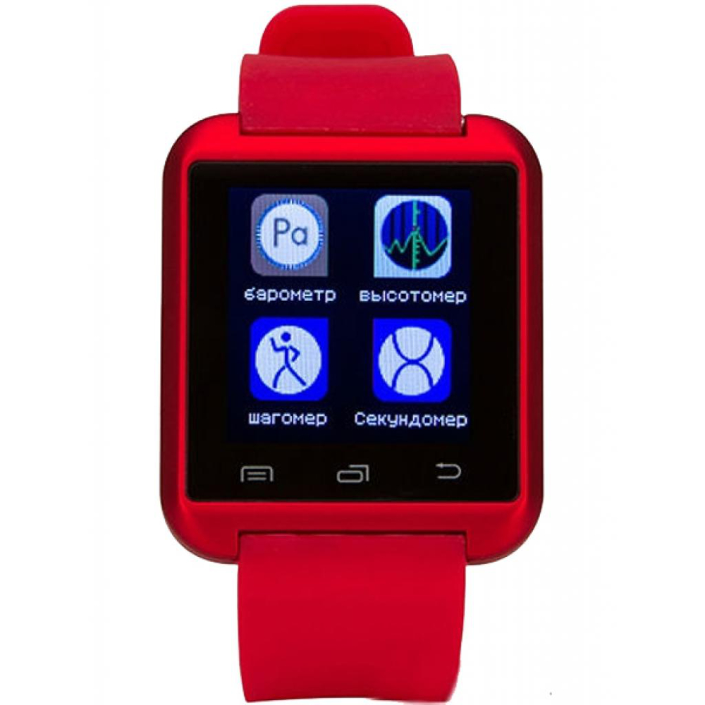 Смарт-часы ATRIX Smart watch E08.0 (red) Функциональность для взрослых