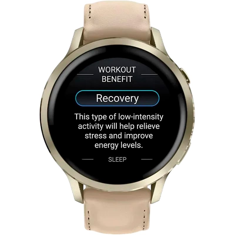 Зображення Смарт-годинник GARMIN Venu 4 41mm Lunar Gold with Light Sand Leather Band (010-03013-03)