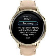 Смарт-годинник GARMIN Venu 4 41mm Lunar Gold with Light Sand Leather Band (010-03013-03)