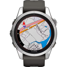Смарт-годинник GARMIN Fenix 7S Pro Solar SS w/Graphite Band GPS (010-02776-01)