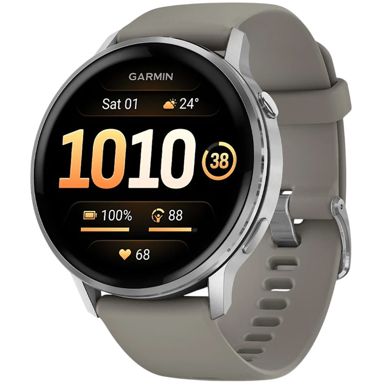 Смарт-часы GARMIN Venu 4 45 мм Silver/Grey (010-03014-01)