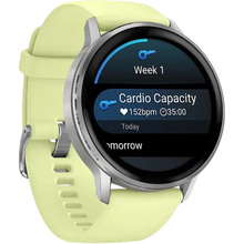 Смарт-годинник Garmin Venu 4 45mm Gray w/ Silver + Citron (010-03014-02)