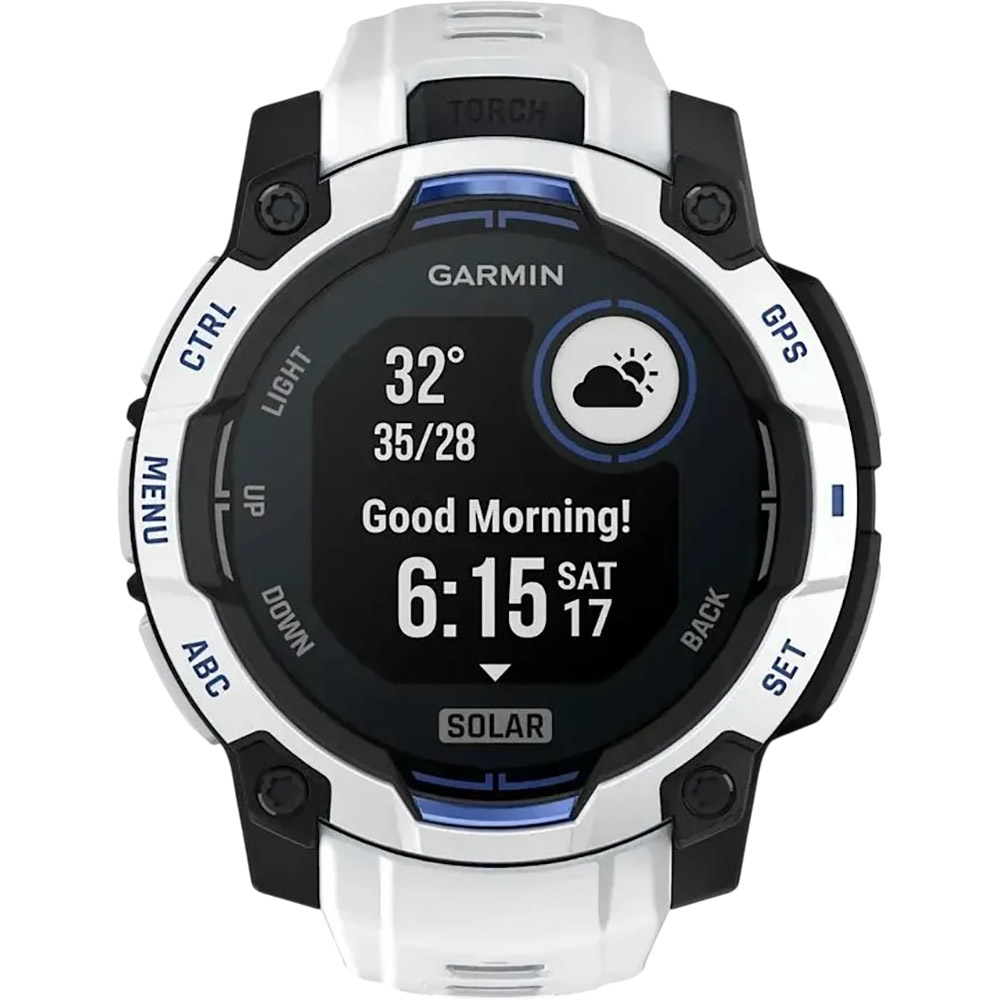 Фото Смарт-часы Garmin Instinct 3 45mm Solar Whitestone with Whitestone Band (010-02934-03)