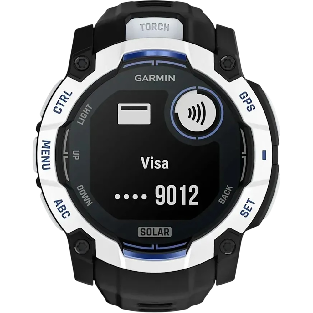 Изображение Смарт-часы GARMIN Instinct 3 Solar 50 mm Whitestone with Black Band (010-02935-03)