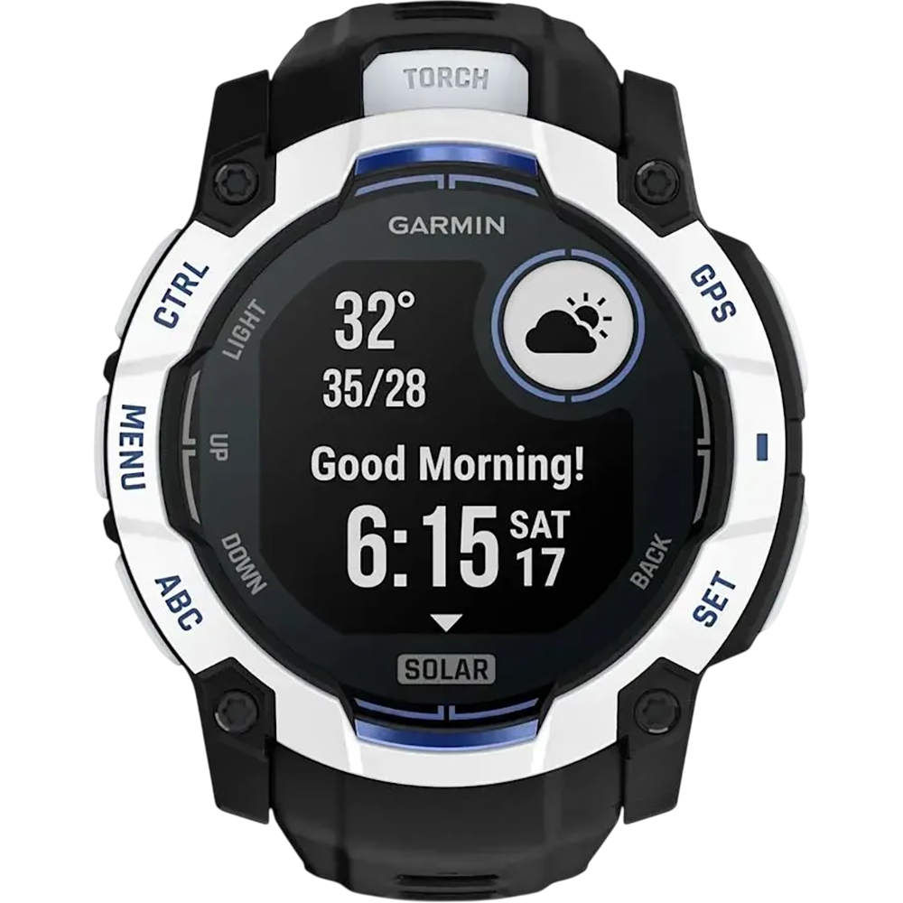 Покупка Смарт-часы GARMIN Instinct 3 Solar 50 mm Whitestone with Black Band (010-02935-03)