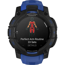 Смарт-часы GARMIN Instinct 3 45 mm Black with Bolt Blue Band (010-02936-03)