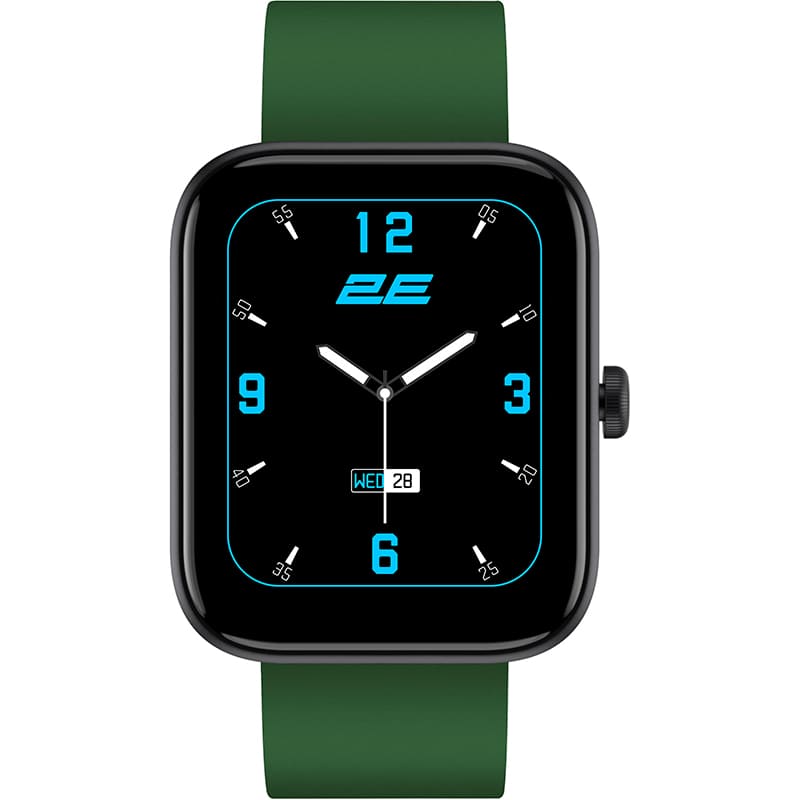 Смарт-часы 2E Alpha SQ Music Edition 46 мм Black/Green (2E-CWW40BKGN-WS) Функциональность для взрослых
