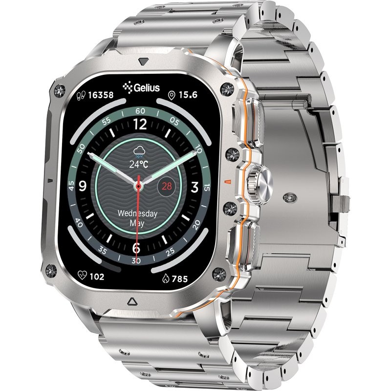 Фото Смарт-годинник GELIUS Tactical Heavy (GP-SW016 Chrome)