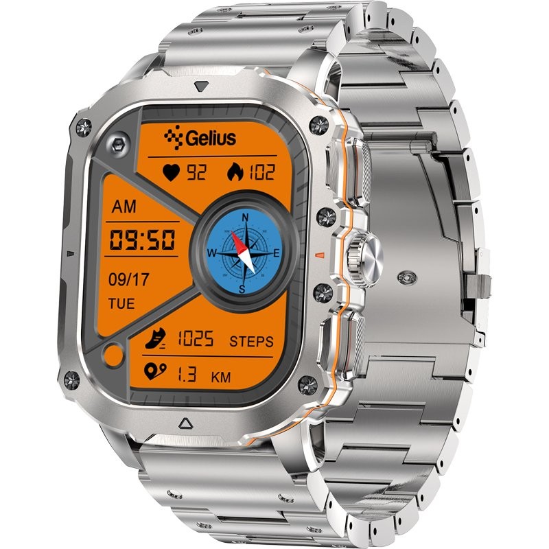 Смарт-годинник GELIUS Tactical Heavy (GP-SW016 Chrome)