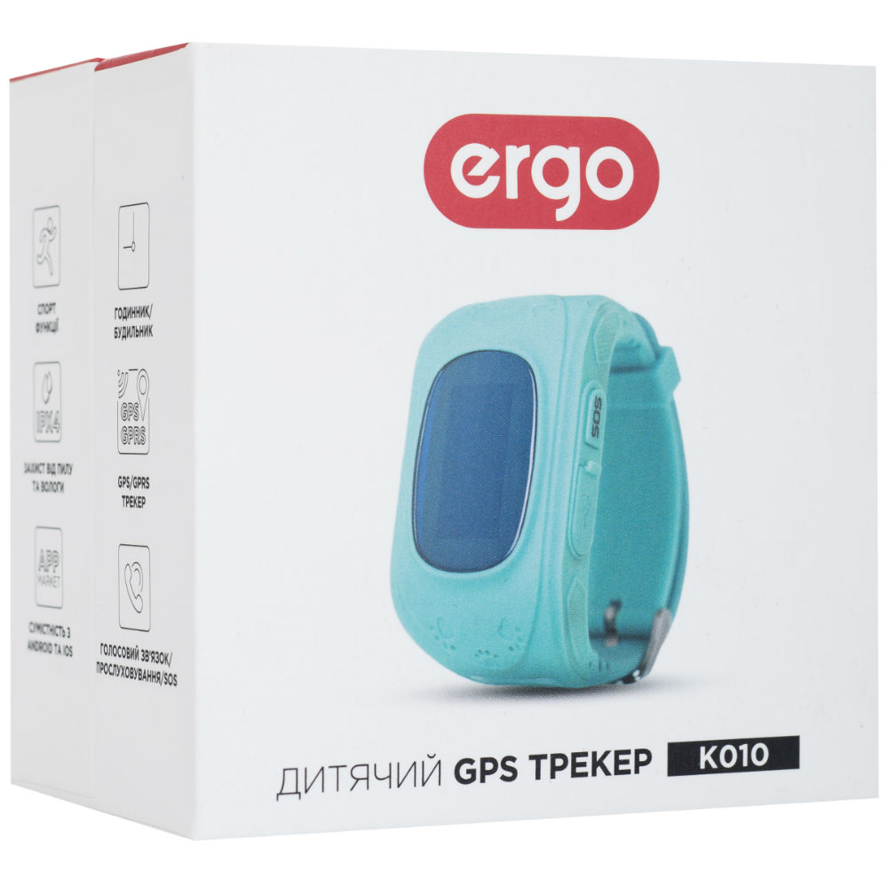 Внешний вид Смарт-часы для детей ERGO GPS Tracker Kid`s K010 Blue (GPSK010B)