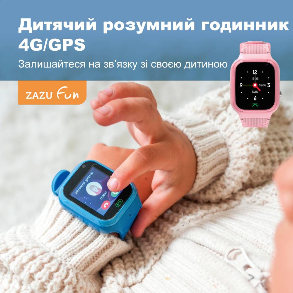 Внешний вид Смарт-часы ZAZU WATCH Blue (ZA-WATCH-01)
