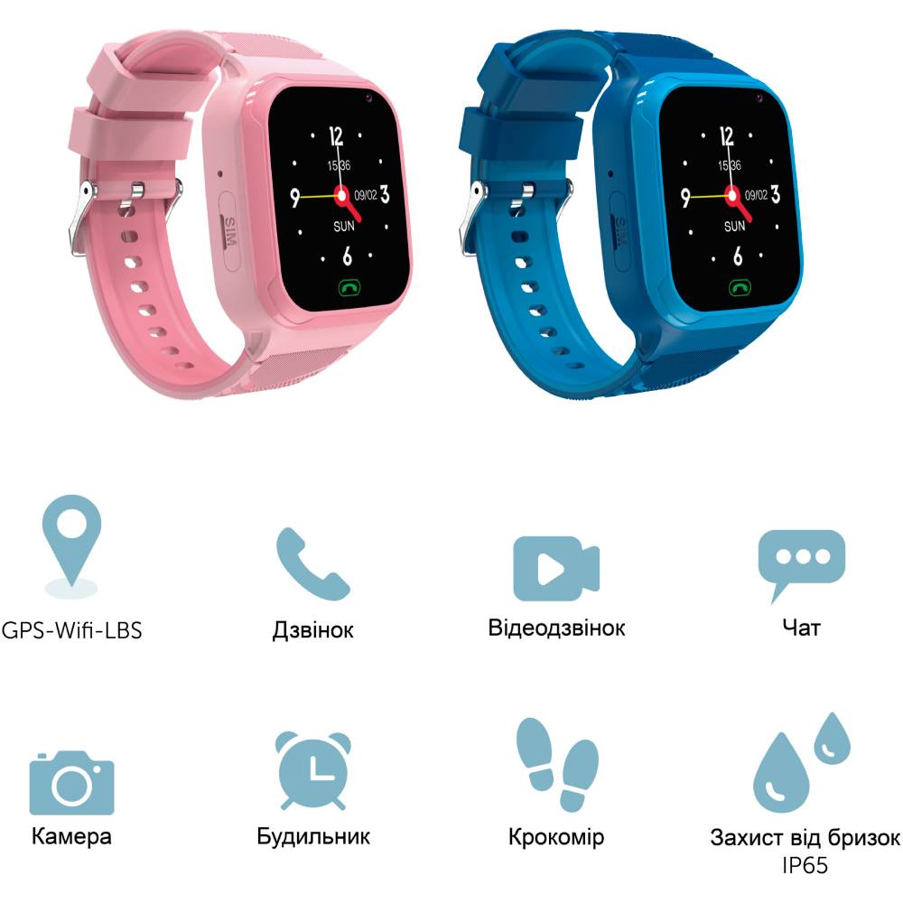 Покупка Смарт-часы ZAZU WATCH Blue (ZA-WATCH-01)