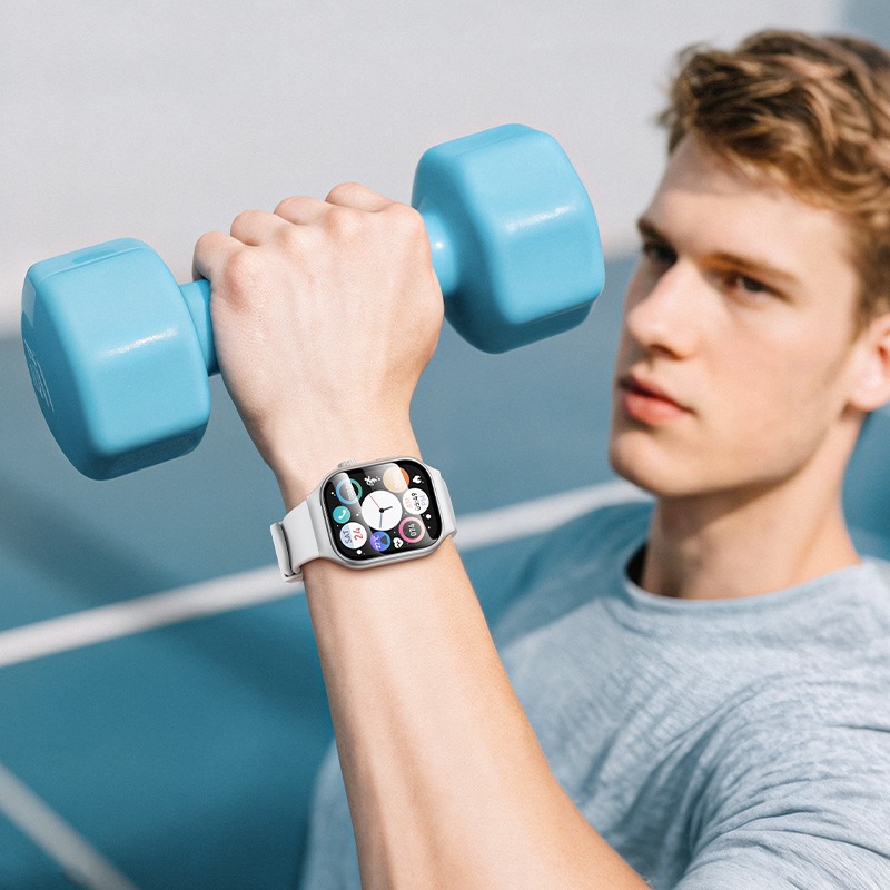 Зовнішній вигляд Смарт-годинник HOCO Y33 51mm Silver (6942007660822)