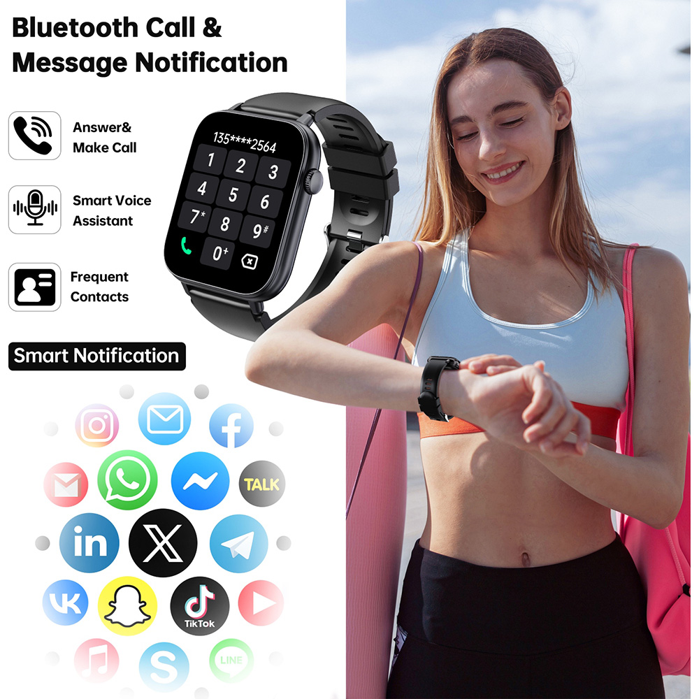 Смарт-часы OUKITEL V3 Black (6941749818591) Дизайн современный (спортивный)