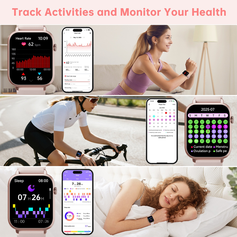 Смарт-годинник OUKITEL V3 Pink (6941749818607) Сумісність iOS (Apple)