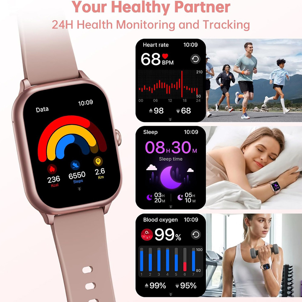 Внешний вид Смарт-часы OUKITEL V7 Pink (6941749851062)