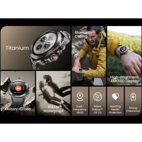 Зображення Смарт-годинник MIBRO GS Explorer S 48 mm Full Titanium (XPAW023FT)