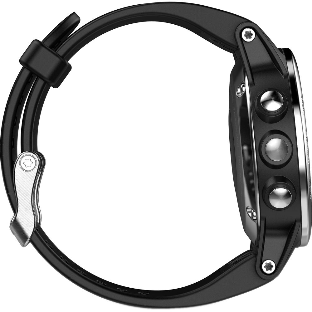 Внешний вид Смарт-часы GARMIN fenix 5S Silver with black band (010-01685-02)