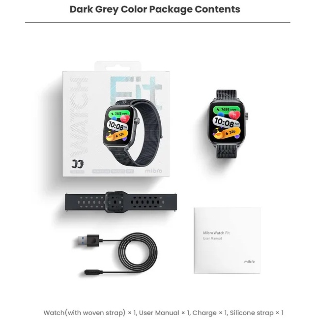 Фото Смарт-часы MIBRO Fit 44 mm Black (XPAW027B)