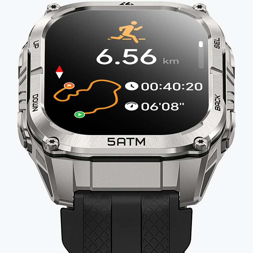 Смарт-годинник KOSPET TANK M4C Silver Сумісність Android OS