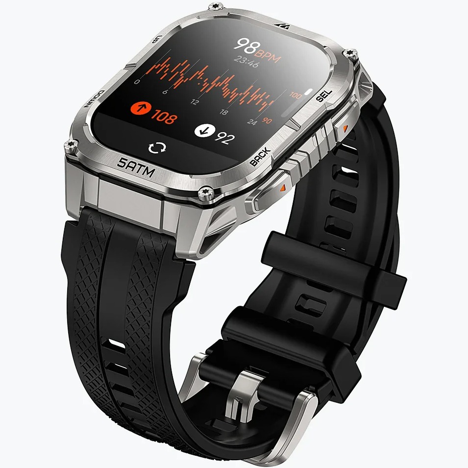 Смарт-годинник KOSPET TANK M4C Silver Сумісність iOS (Apple)