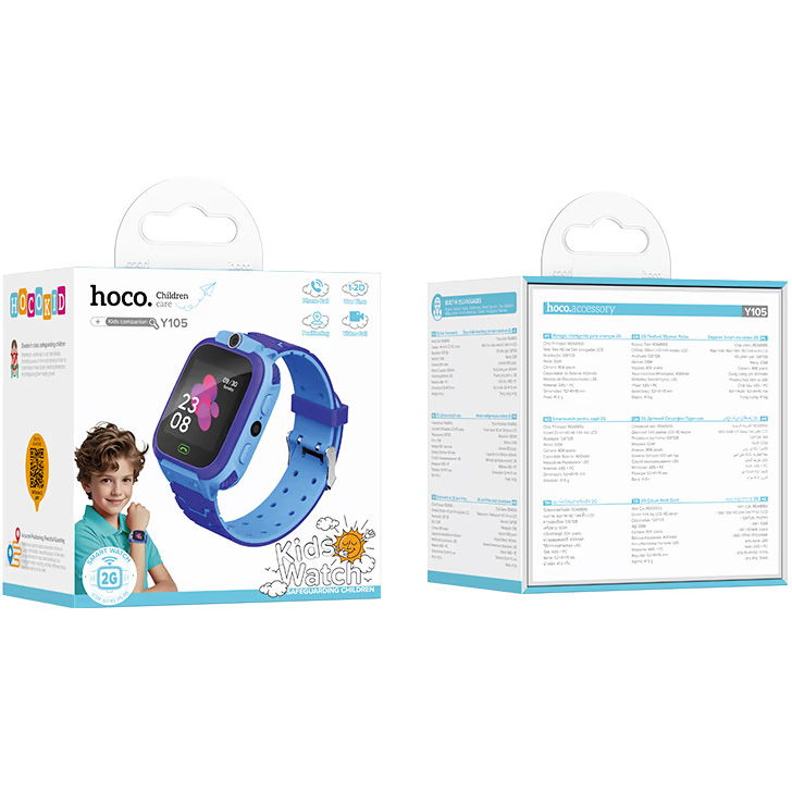 Смарт-часы HOCO Y105 36mm Blue (6942007658645) Совместимость Android OS
