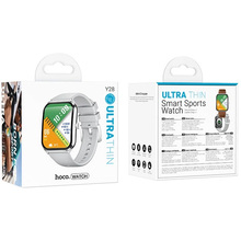 Смарт-годинник HOCO Y28 AMOLED 49 mm call version Silver (6942007648486)