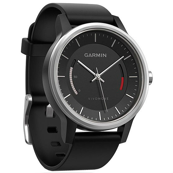 Смарт-часы GARMIN vivomove Classic Black with Leather Band Совместимость Android OS