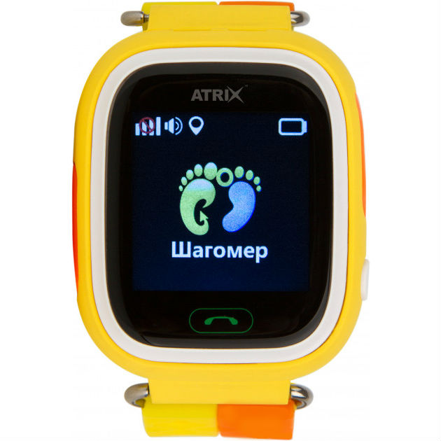 Смарт-часы для детей ATRIX SW iQ400 Touch GPS Yellow Функциональность детские