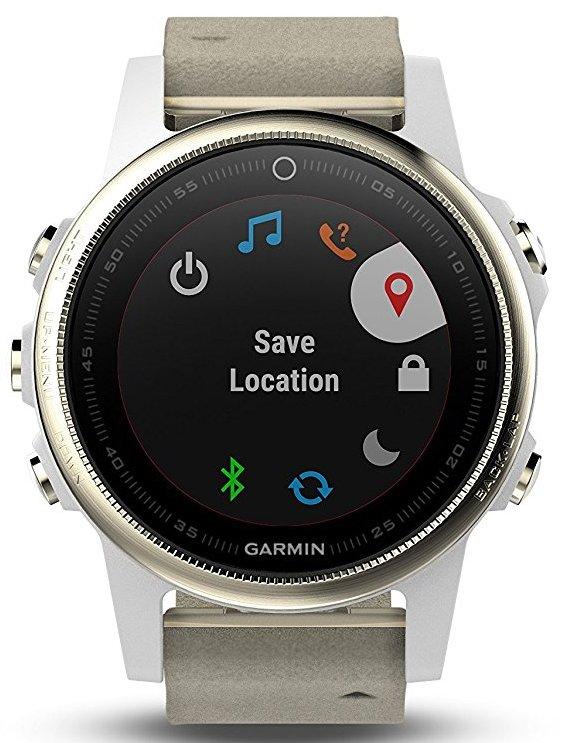 Смарт-часы GARMIN fenix 5S Sapphire Champagne with grey suede band (010-01685-13) Совместимость Android OS